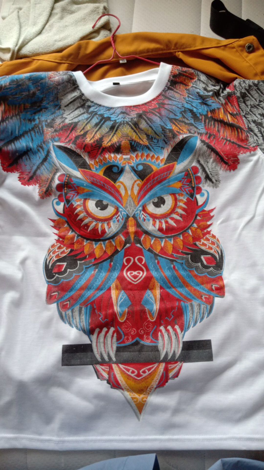 Tshirt Distro Keren Terbaru 3d Motif Owl Batik Fp Putih