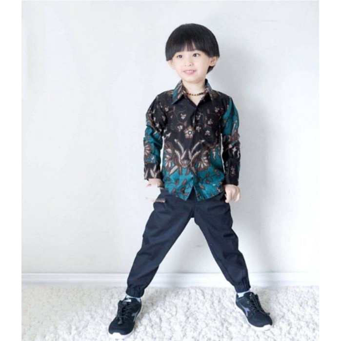 Kemeja batik anak-batik anak-Baju batik anak laki laki umur 2-12 tahun kemeja batik anak (butik_dian)