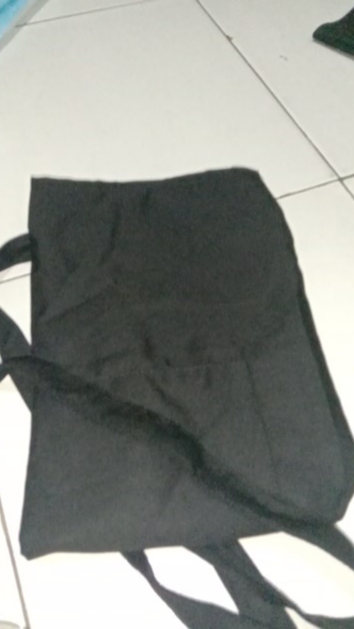 Celemek Pelayan Resto /apron Half Mini Hitam Premium Quality