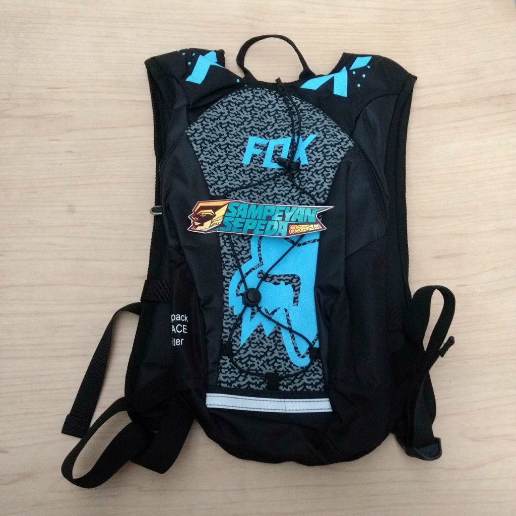 Tas Punggung Sepeda Hydropack Hydrobag Fox Hitam Biru