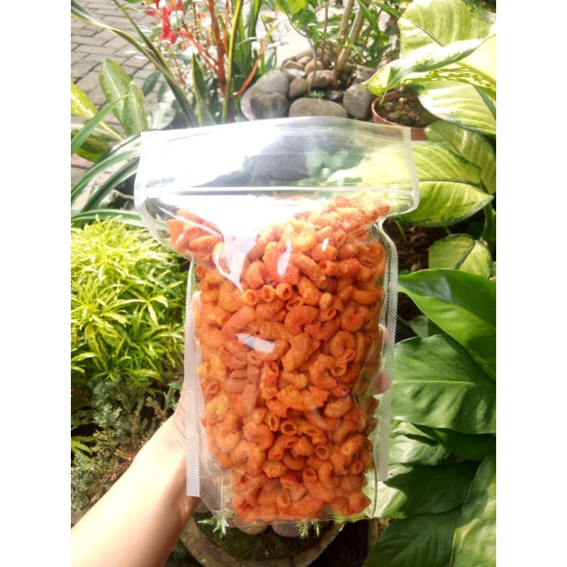 

makaroni pipa renyah rasa BBQ