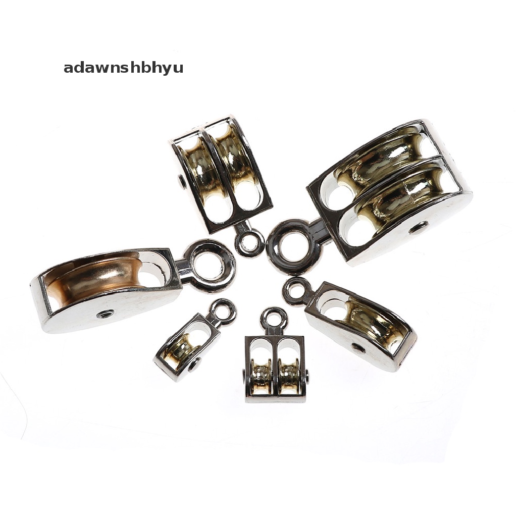 Adawnshbhyu 36 /52/75mm Katrol Metal sheave zinc alloy Katrol mini single/double Untuk diy