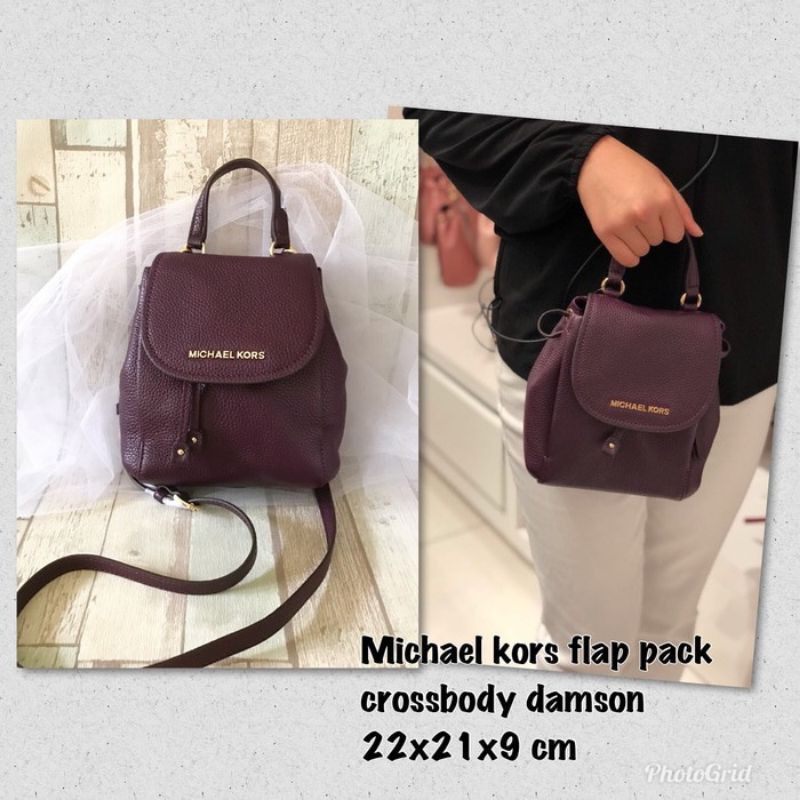 Tas Wanita Authentic Original / Riley Flap Pack Crossbody Warna Damson