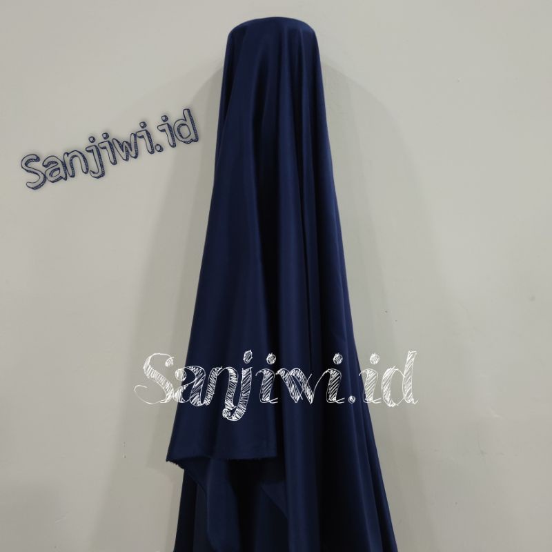 Kain SATIN VELVET PREMIUM / Kain Satin Bridesmaid High Quality-Navy