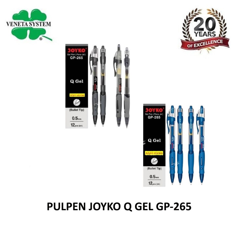 Bolpen Ballpoint Pulpen Pena Joyko Q Gel 0.5mm / JOYKO GP-265