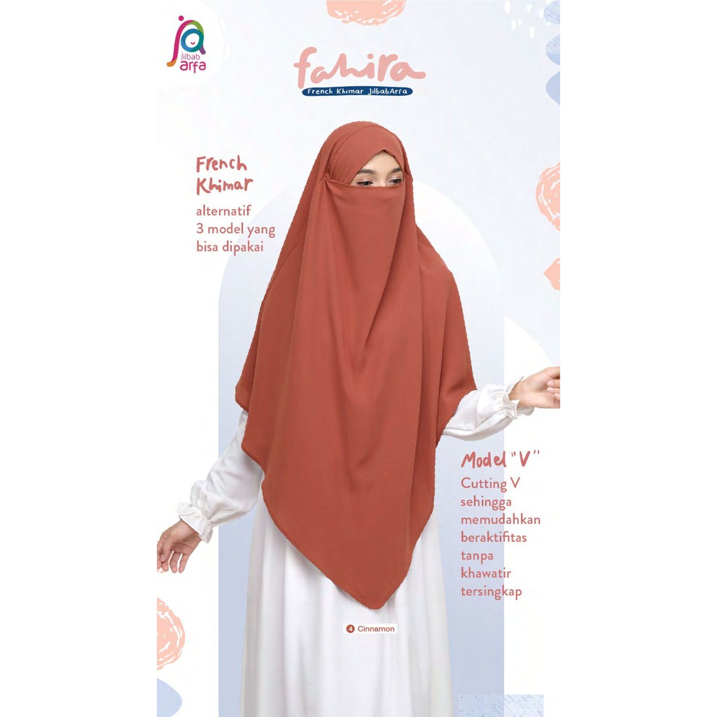 FAHIRA FRENCH KHIMAR JILBAB ARFA / AFRA