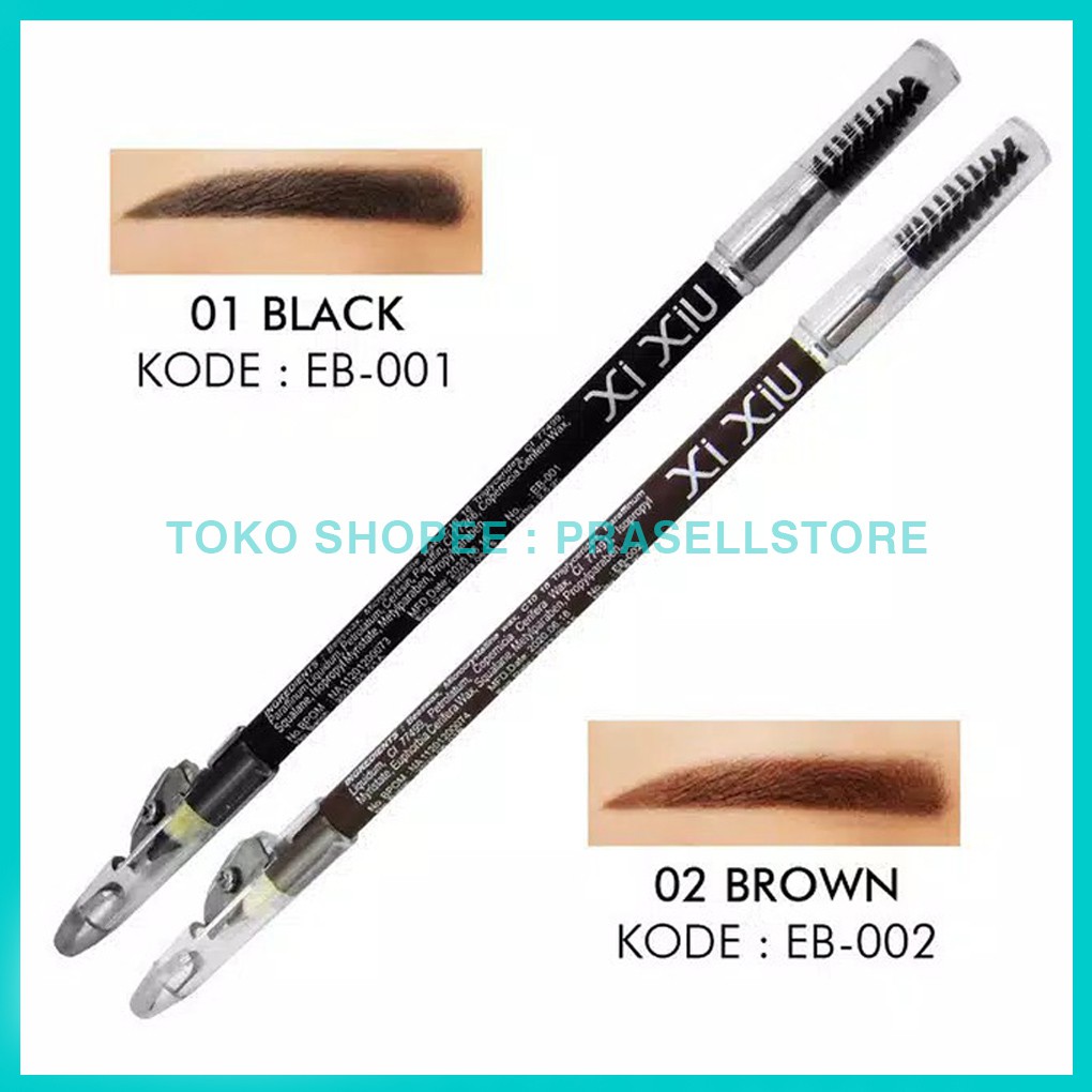 Xi Xiu Eyebrow Pencil Black / Brown (100% Original) / Pensil Alis