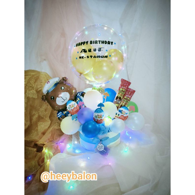 Balon Buket/Balon Box/Balon Bening/Balon Snack/Balon ultah/Balon Wisuda/Buket Bunga/Buket Snack/Kado