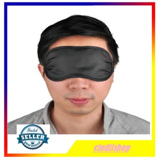 Masker Mata Penutup Mata Tidur Warna Hitam Pekat  