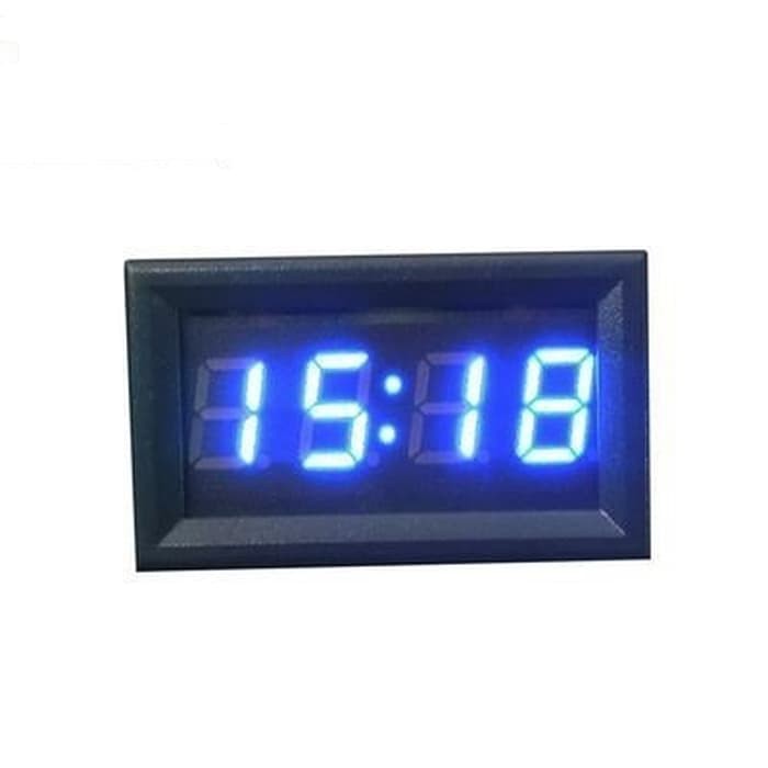 AKSESORIS MOTOR Jam Digital DC Mini Clock Watch Motor Mobil Waterpro