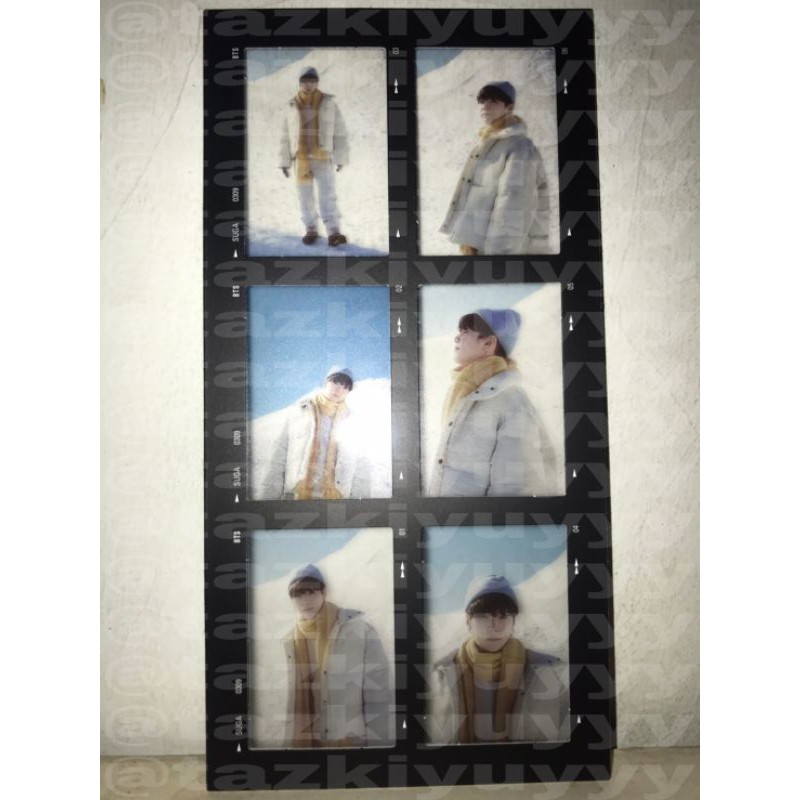 6 CUT FILM RANDOM MEMBER SUGA MIN YOONGI BTS WINTER PACK WINPACK 2021