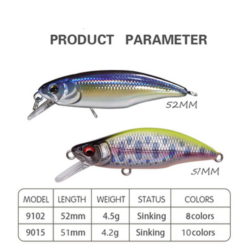 TOP Umpan Ikan Kecil Tenggelam Outdoor Tackle Striped bass Minnow Lures