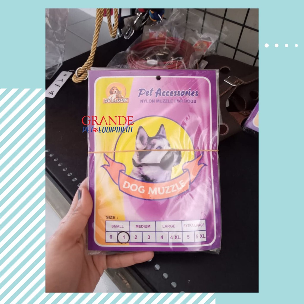 Dog Muzzle / Nylon Muzzle For Dogs/ Brangus Anjing