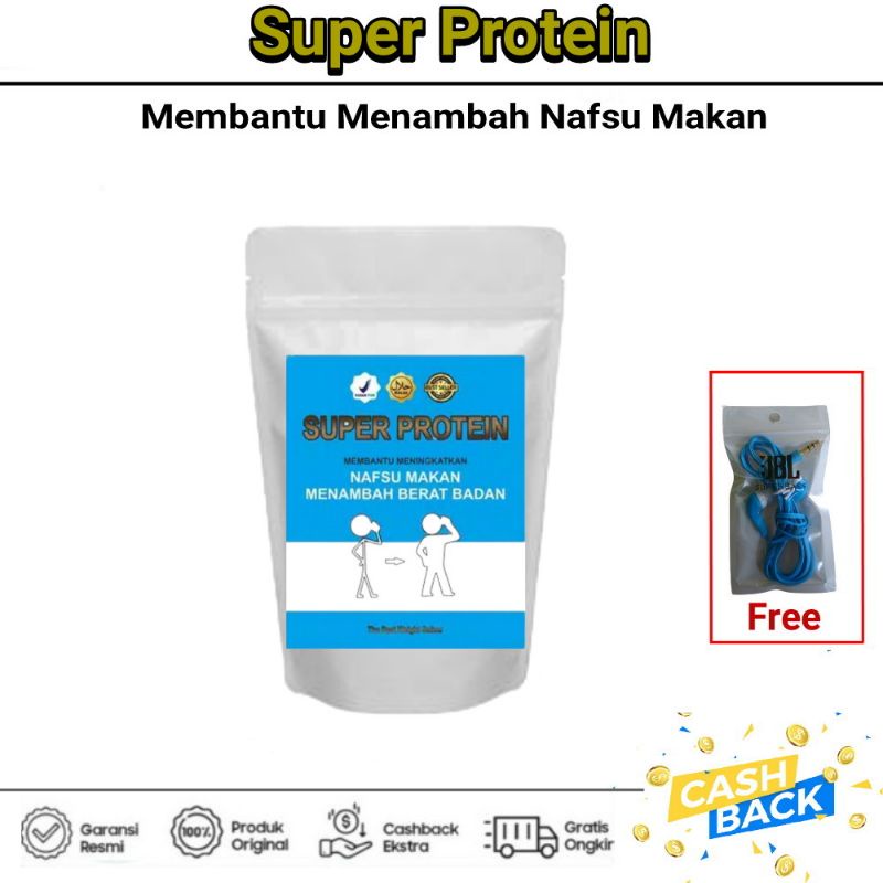 Super Protein Vitamin Suplemen Penggemuk Badan Penambah Nafsu Makan Untuk Anak & Dewasa