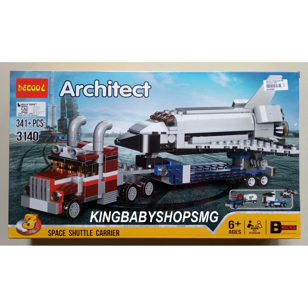 DECOOL 3140 Achitect "Space Shuttle Carrier" 3in1