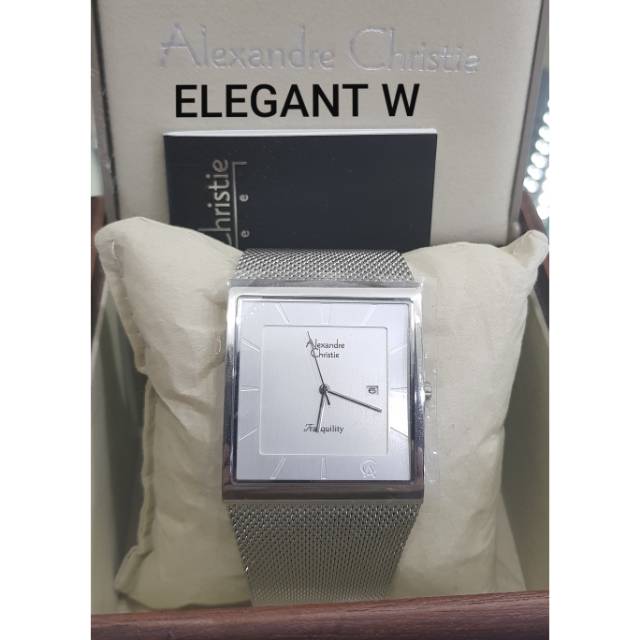 JAM TANGAN ALEXANDER CHRISTIE PRIA ORIGINAL AC 8333MD SILVER