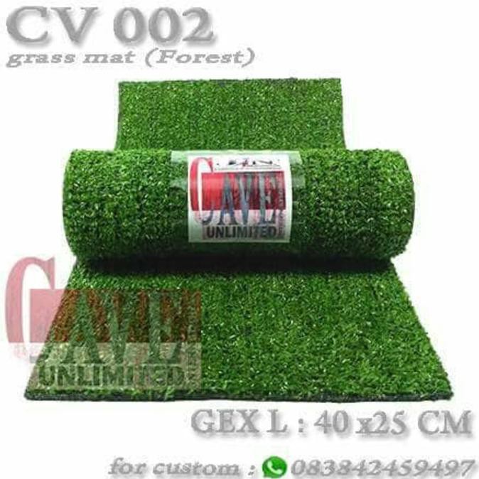 DISKON grass mat karpet rumput alas reptile kura torto ular gecko kadal salva Terlaris