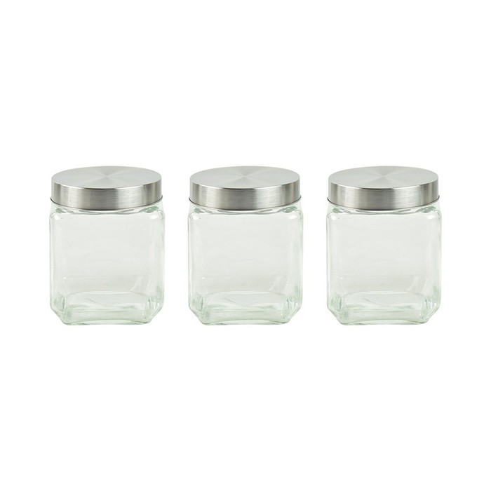 selma   toples makanan   gabriel glass jar set of 3 1.25l