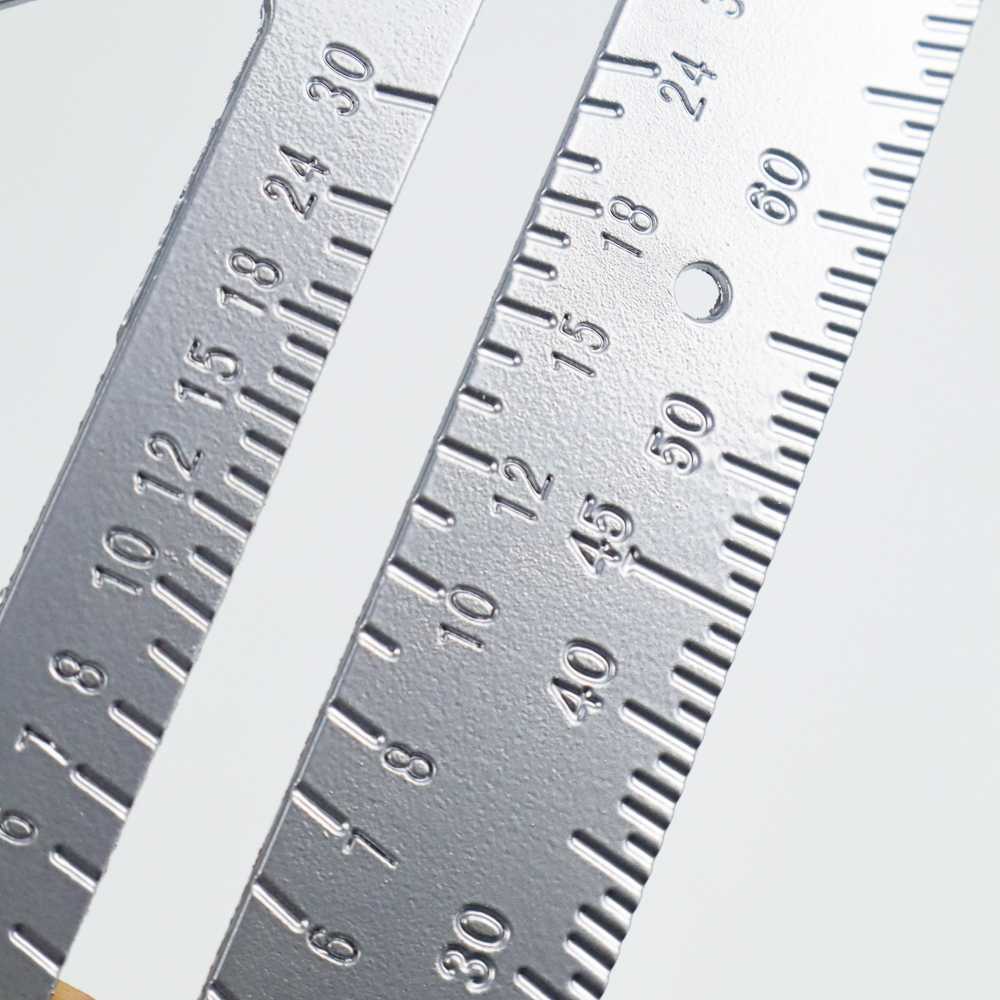 COD Penggaris Siku Segitiga Mistar Penggaris Ziegel Siku Tukang Aluminium Speed Square Ruler I63