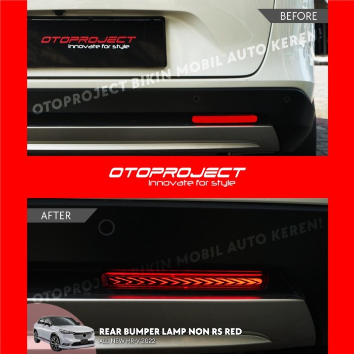 Lampu Reflektor Mobil All New HRV 2022 Rear Bumper Belakang Running