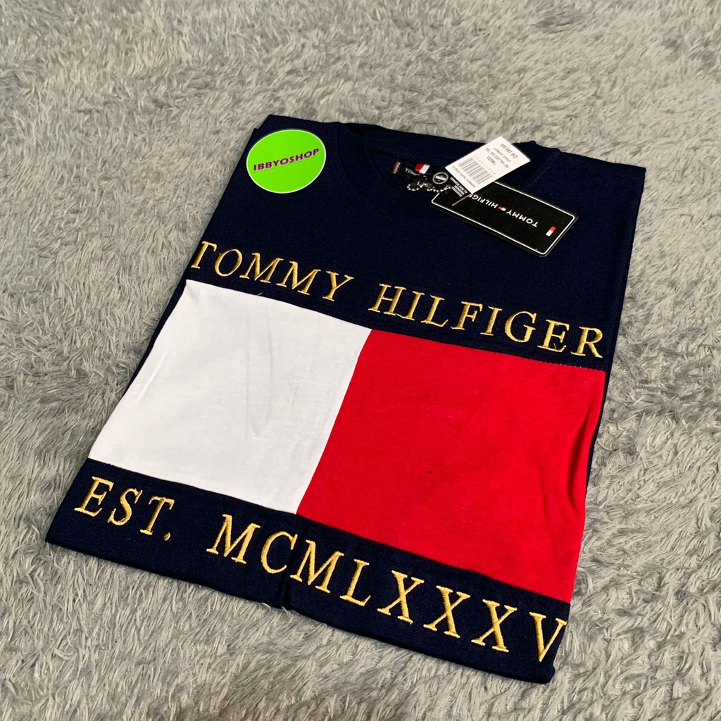 KAOS TSHIRT TOMMY HILFIGER 1985 PREMIUM MIRROR FULLTAG &amp; LABEL