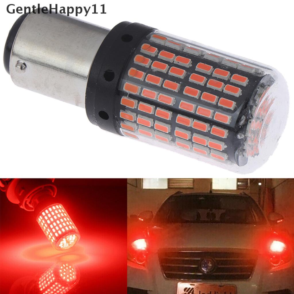 Gentlehappy 1Pc 1157lampu LED Red Canbus 301414 144-SMD Lampu Rem Sein Mobil No Flash