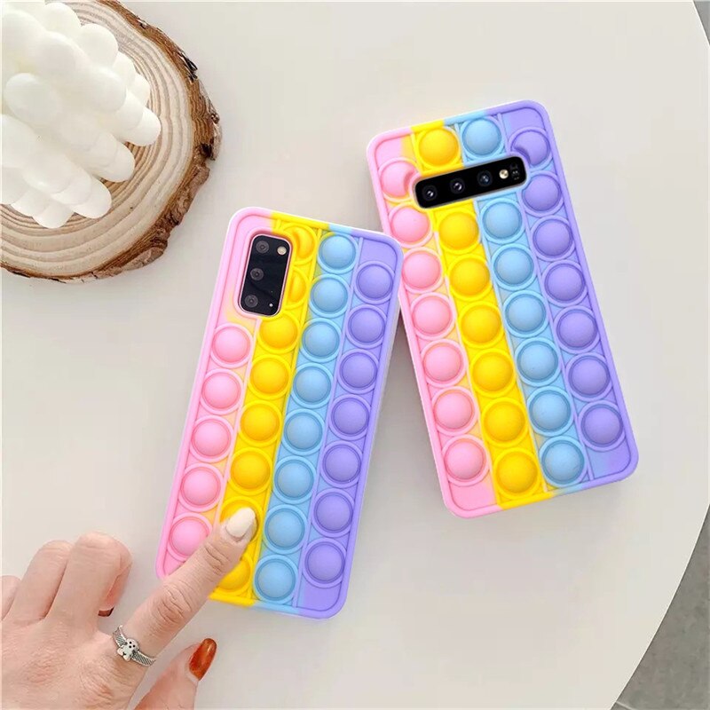 Pop Relive Stress Case Oppo Reno 6 5 4 5F 4F 3 A15 A15S A16  A74 A55 A54 A53 A52 A72 A92 A5 A9 A8 A31 A5S A12 A7 A5S A3 A3S A5 2020 A91 A39 A57 A59 R11 R9S A77 F9 F7 F11 Pro Y81 Y83 Realme 8 5 5i 5s 6i 7i C25 C20 C17 C12 C15 C11-2