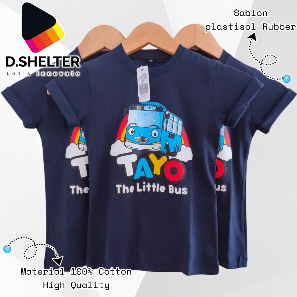 KAOS DISTRO ANAK NAVY TAYO / D.SHELTER