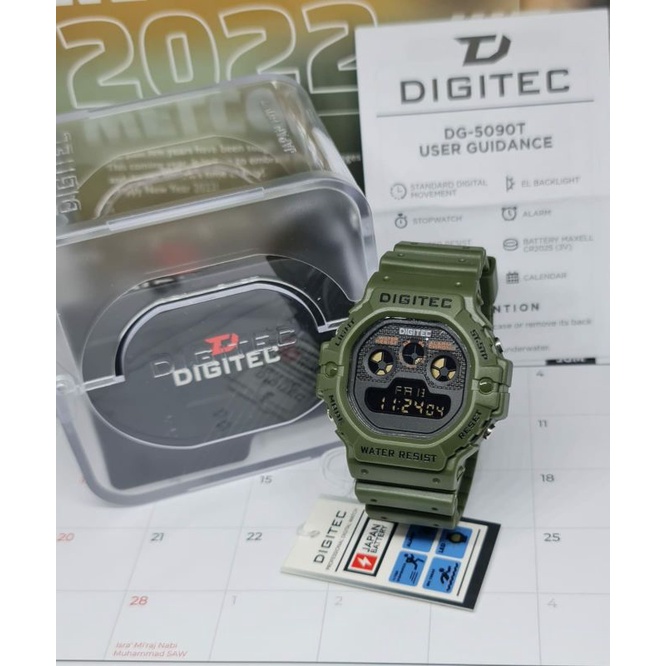 JAM TANGAN DIGITEC DG 5090 / DG-5090 / DG 3090 Watch Jam Tangan ORIGINAL WATERPROOF