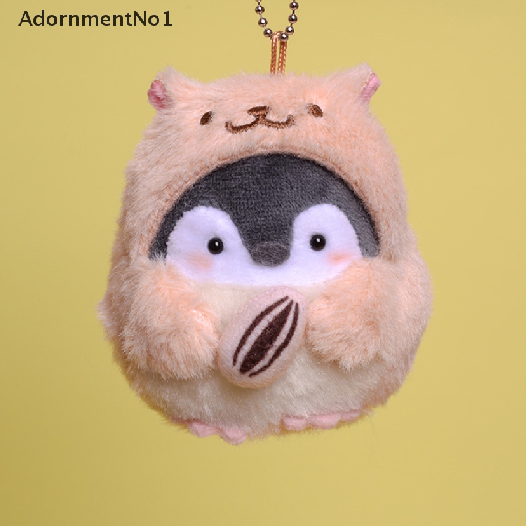 (AdornmentNo1) Gantungan Kunci Boneka Plush Bentuk Penguin Kartun Lucu