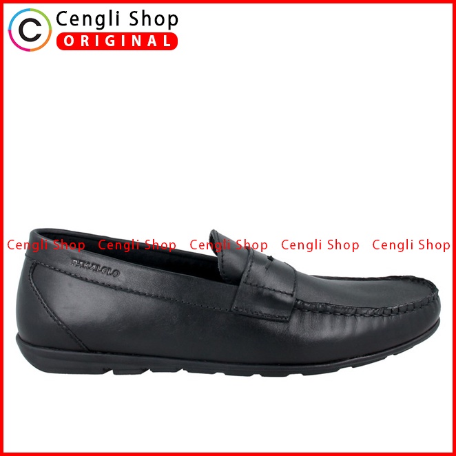 SEPATU PANSUS PAKALOLO PRIA ORIGINAL LOAFER CASUAL KULIT HITAM PB11