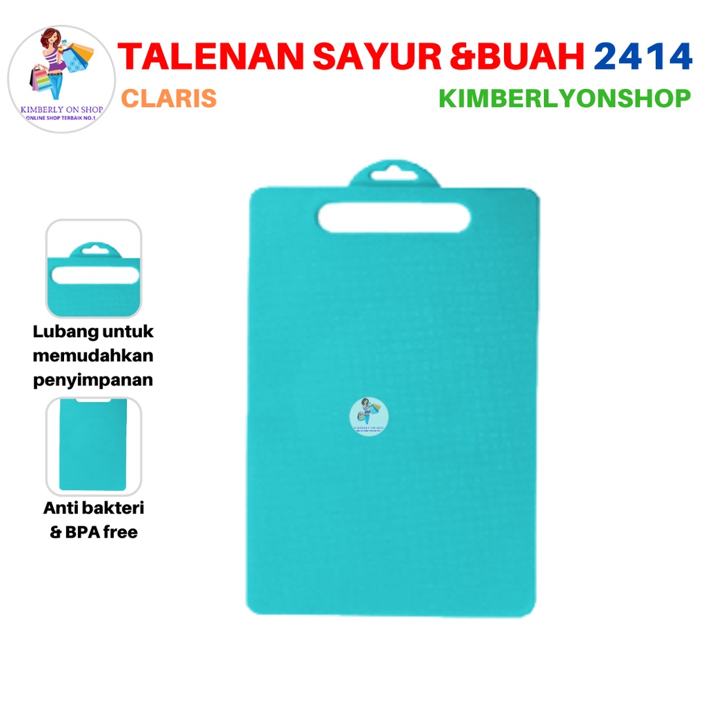 Talenan Plastik Anti Bacterial Delica Cutting Board 2414 Claris