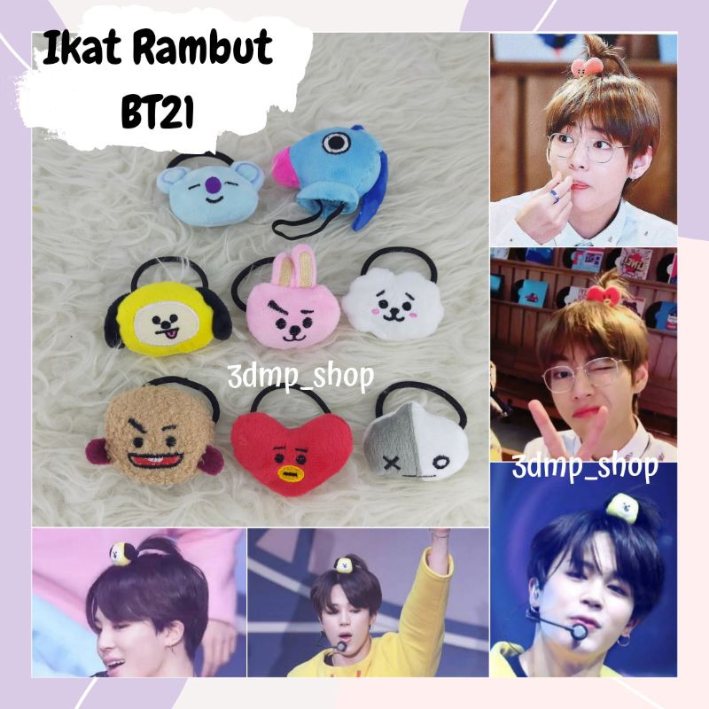 Ikat Rambut BT21 Koya Mang Chimmy Cooky Rj Shooky Tata Van