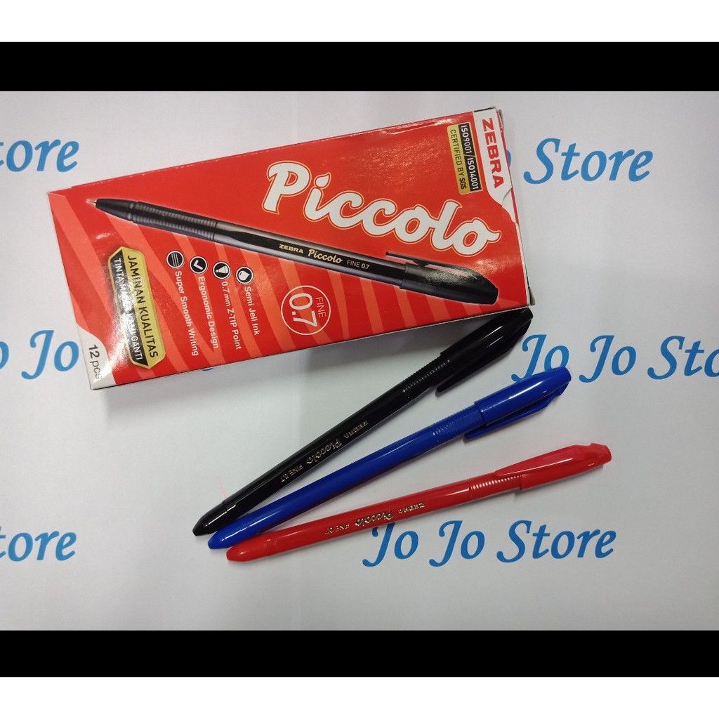 

Pulpen Zebra Piccolo Hitam-Merah-Biru 3Pcs Rp.4.500