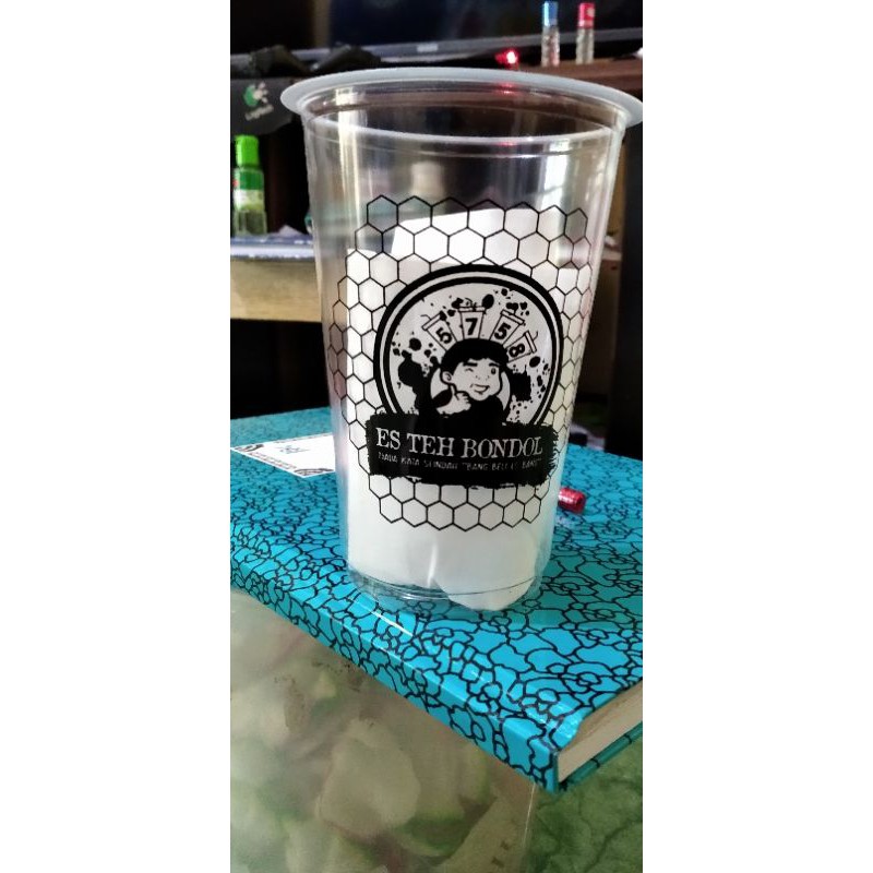 

sablon gelas cup sablon cup plastik 16oz 18oz 7gram isi 500pcs