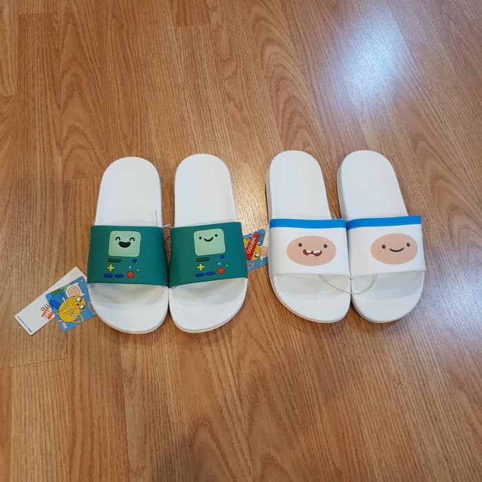 Adventure Time BMO Women's Slippers Sendal Wanita Sandal Miniso Japan Original Asli Official