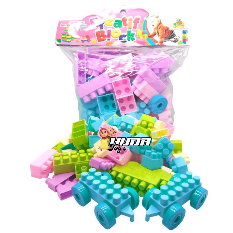 MAINAN EDUKASI ANAK LEGO BLOCK BESAR ISI 85 PCS OCT 9231