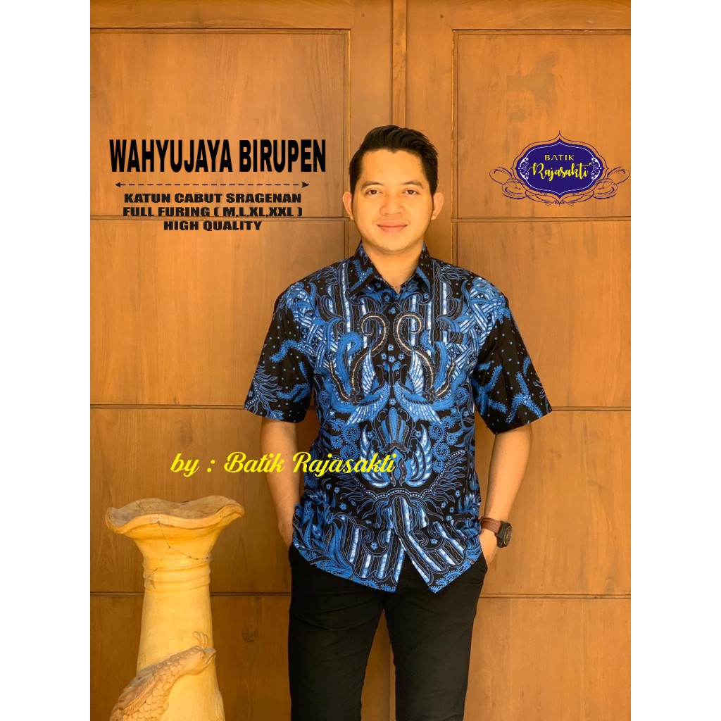 WAHYUJAYA BIRU RAJASAKTI KEMEJA BATIK SOLO PRIA LENGAN PENDEK PANJANG LAPIS FURING ATASAN PREMIUM MODERN KATUN HALUS MANGESTI WIJOYO 2 MANGESTI WIJOYO MANGKUBUMI 2 MANGKUBUMI MANGKUJAGAT MANNAF SOGAN MANUK ABANG MANUK FACE TO FACE MANUK KEMBAR PUTIH MANUK