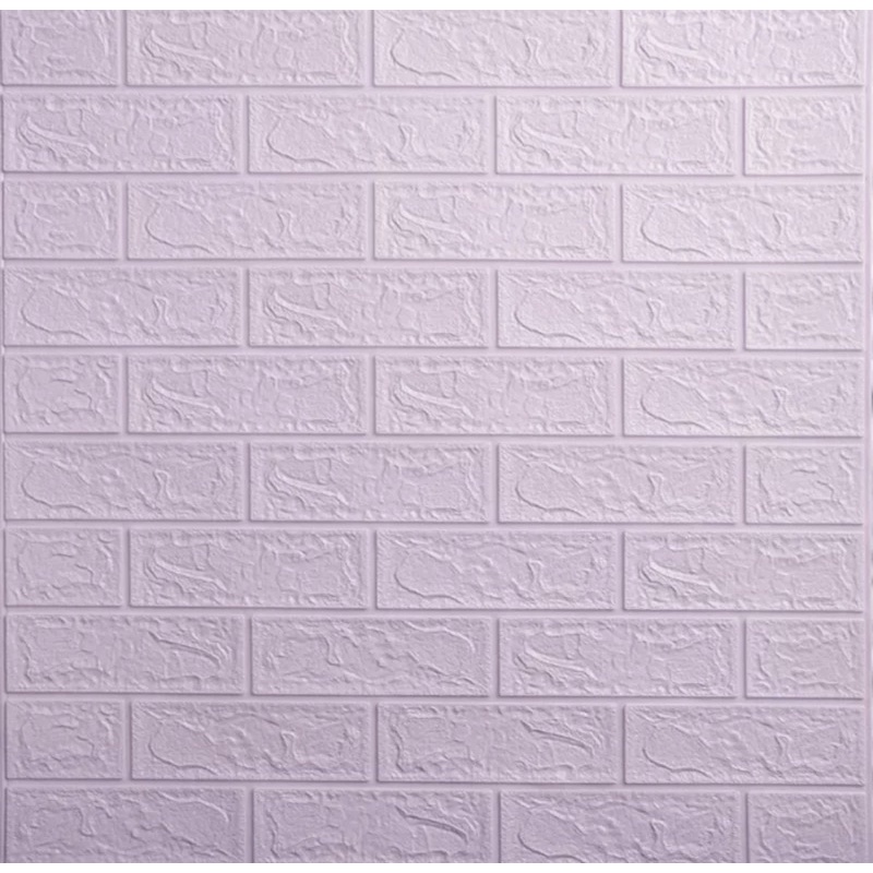 wallpaper 3D Foam / wallfoam dinding 3D Motif bata-ungu