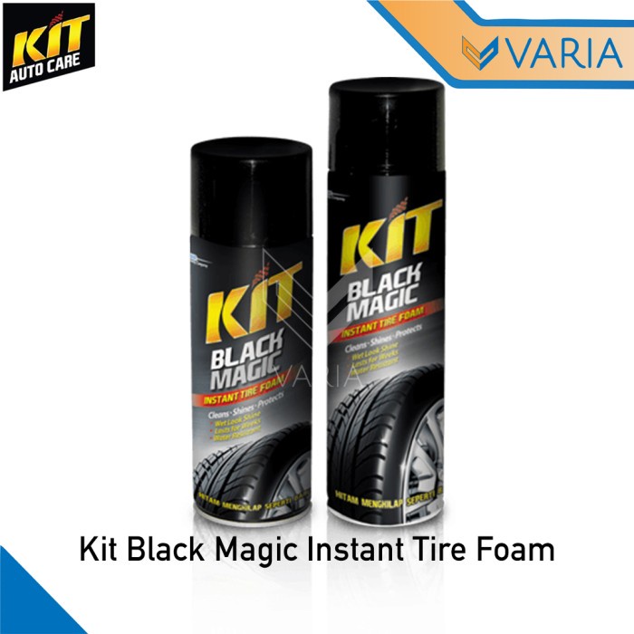 Kit Black Magic Tire Foam Semir Pengkilap Pembersih Ban Aerosol 360 ml