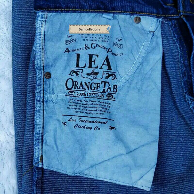 Celana soft jeans panjang pria model standar/ reguler Merk LeA Size 28-38