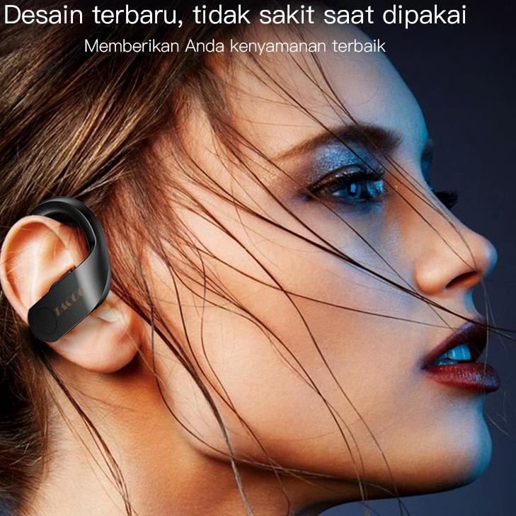 Stok terbatas.. TACOO TWS Bluetooth Earphone Earbuds Spirt Hi-Fi Sound Noise Reduction Black LED Bas