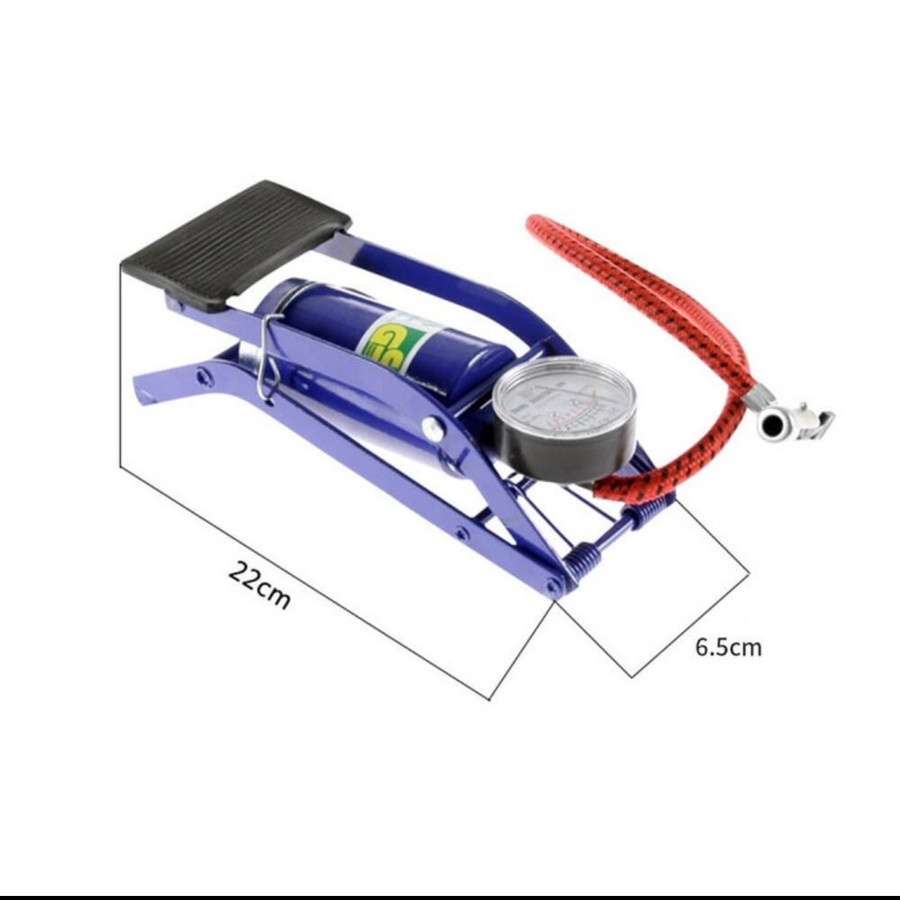 Pompa Sepeda Motor Mobil 1 Tabung Foot Pump