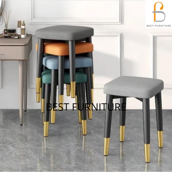 Best Kursi Susun Busa Empuk Stool Mewah Modern Kursi Makan Kursi Baso