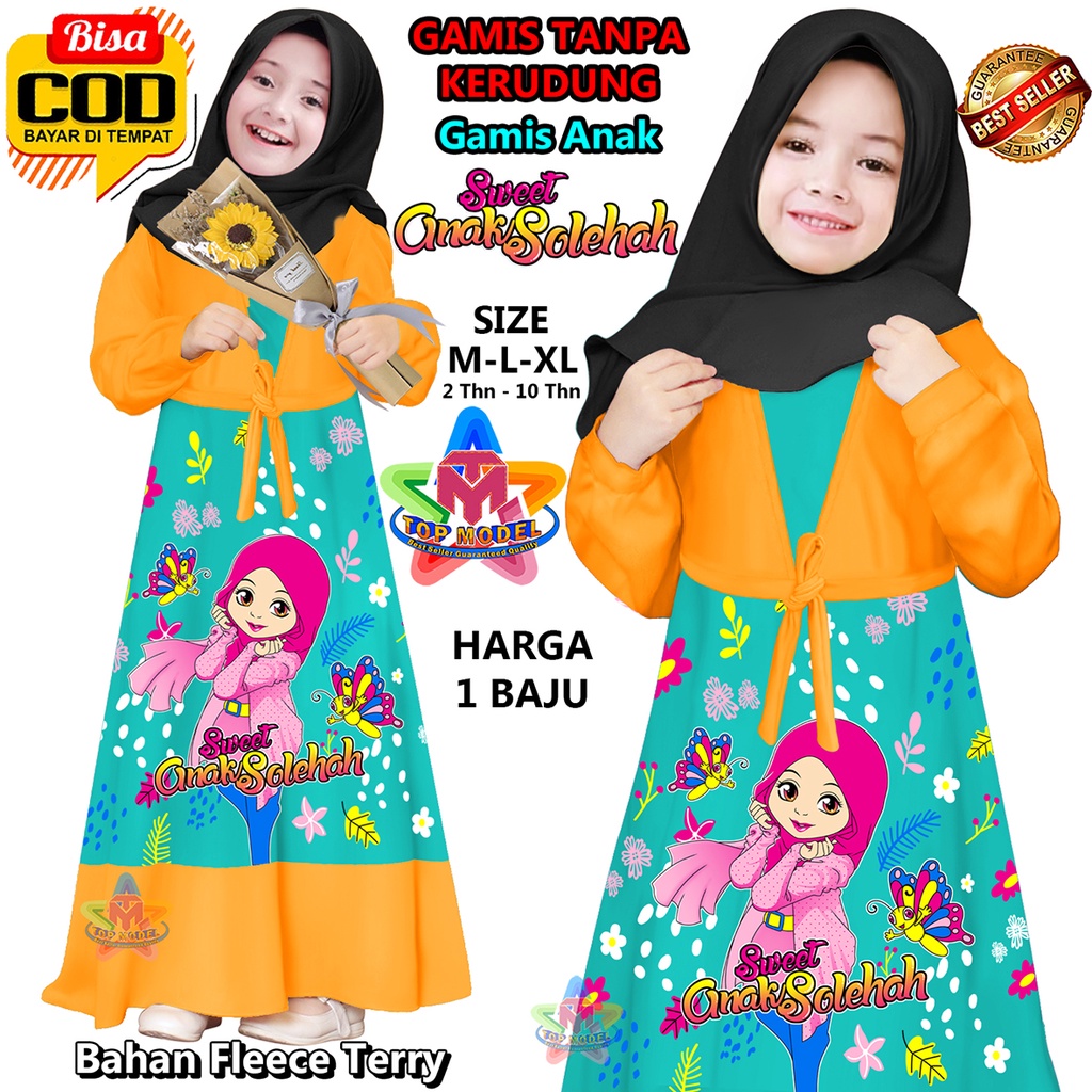 Gamis anak anak, Gamis Anak Sholeha, TM 00063 gamis anak trend, gamis anak termurah, gamis anak animasi