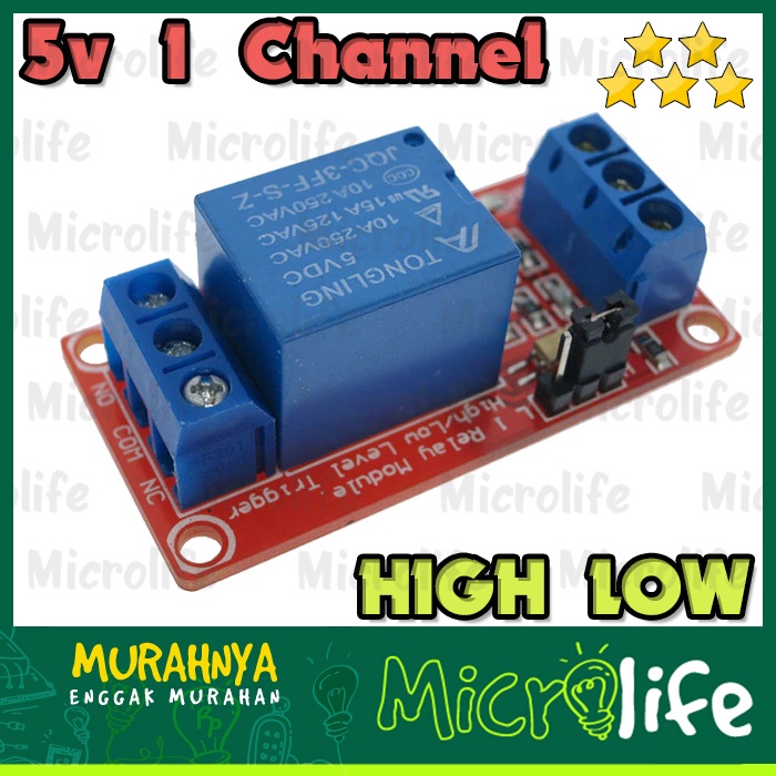 Relay Module 5V 1 Channel High and Low trigger