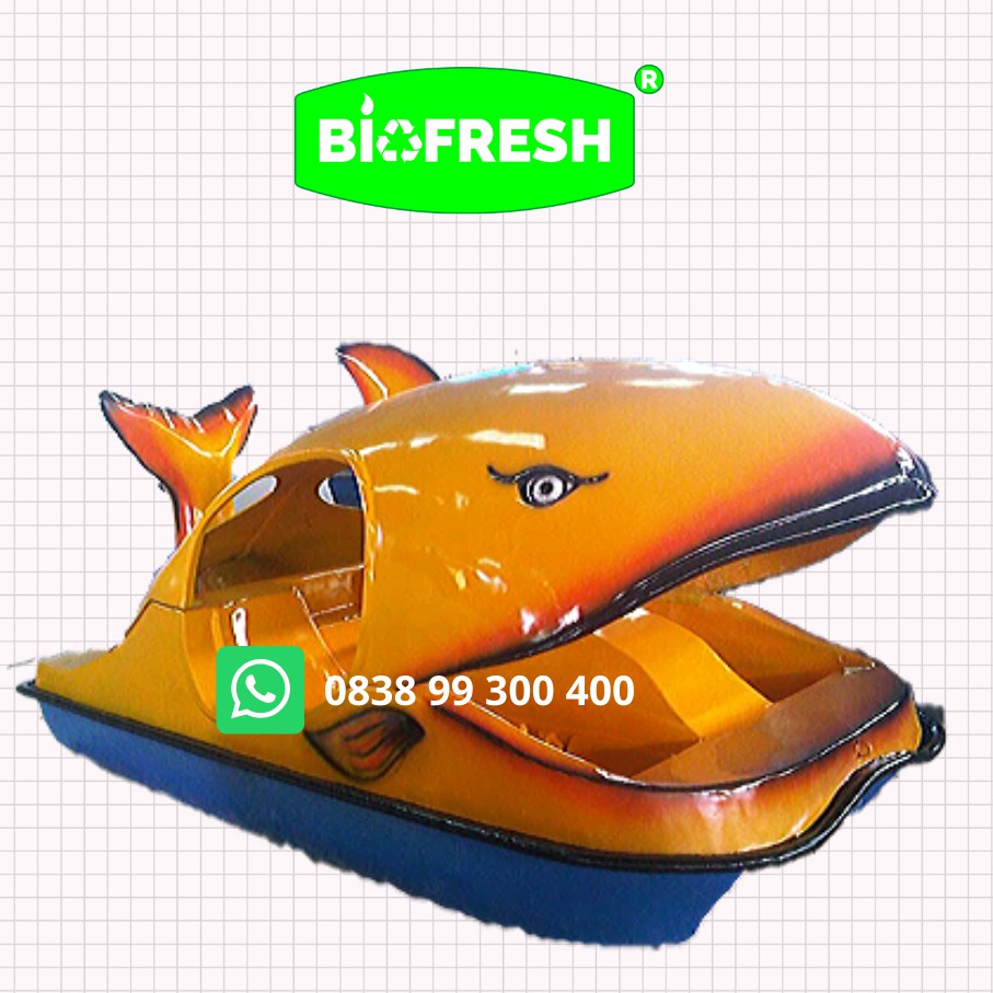 Sepeda Air Hiu Fiberglass Biofresh / Perahu Dayung / Perahu Wisata / Perahu Fiberglass