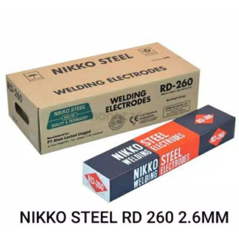 Kawat Las Nikko Steel RD-260 2,6mm x 350mm per5kg