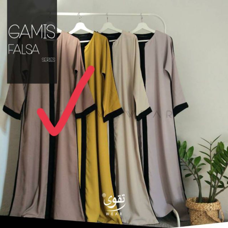 gamis / outer falsa by taqwawear bukan preloved