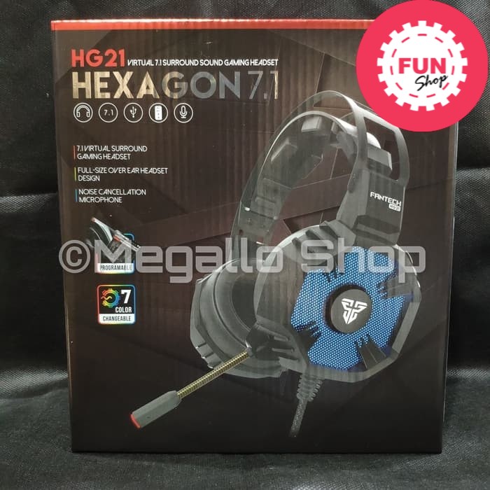 Fantech HG21 / HG-21 / HG 21 HEXAGON 7.1 Gaming Headset Garansi Resmi - Hitam